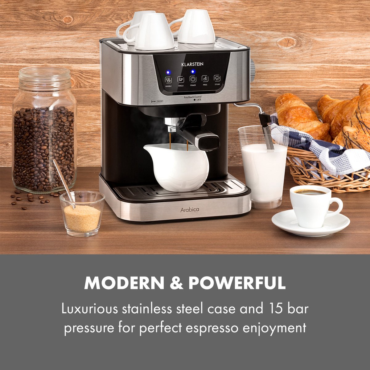 Klarstein Arabica koffiezetapparaat - Espressomachine met - afbeelding 2