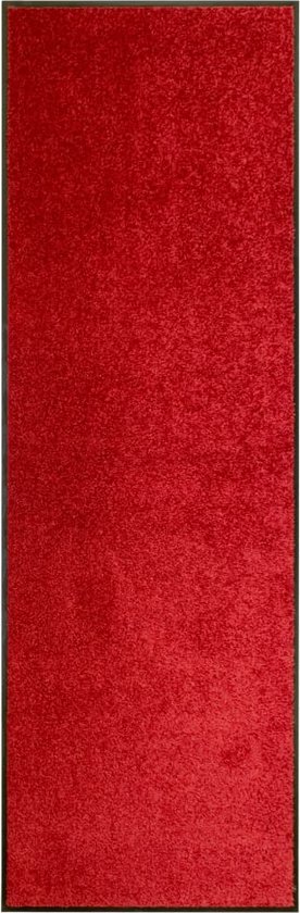 vidaXL - Deurmat - wasbaar - 60x180 - cm - rood