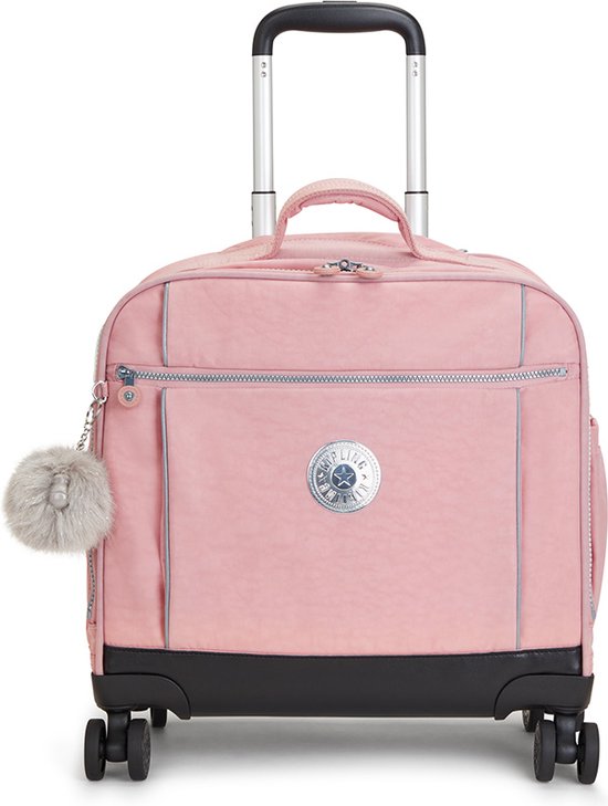 Kipling NEW STORIA Cartable à roulettes, 25 litres, compartiment pour ordinateur portable 13 pouces - Rose nuptiale