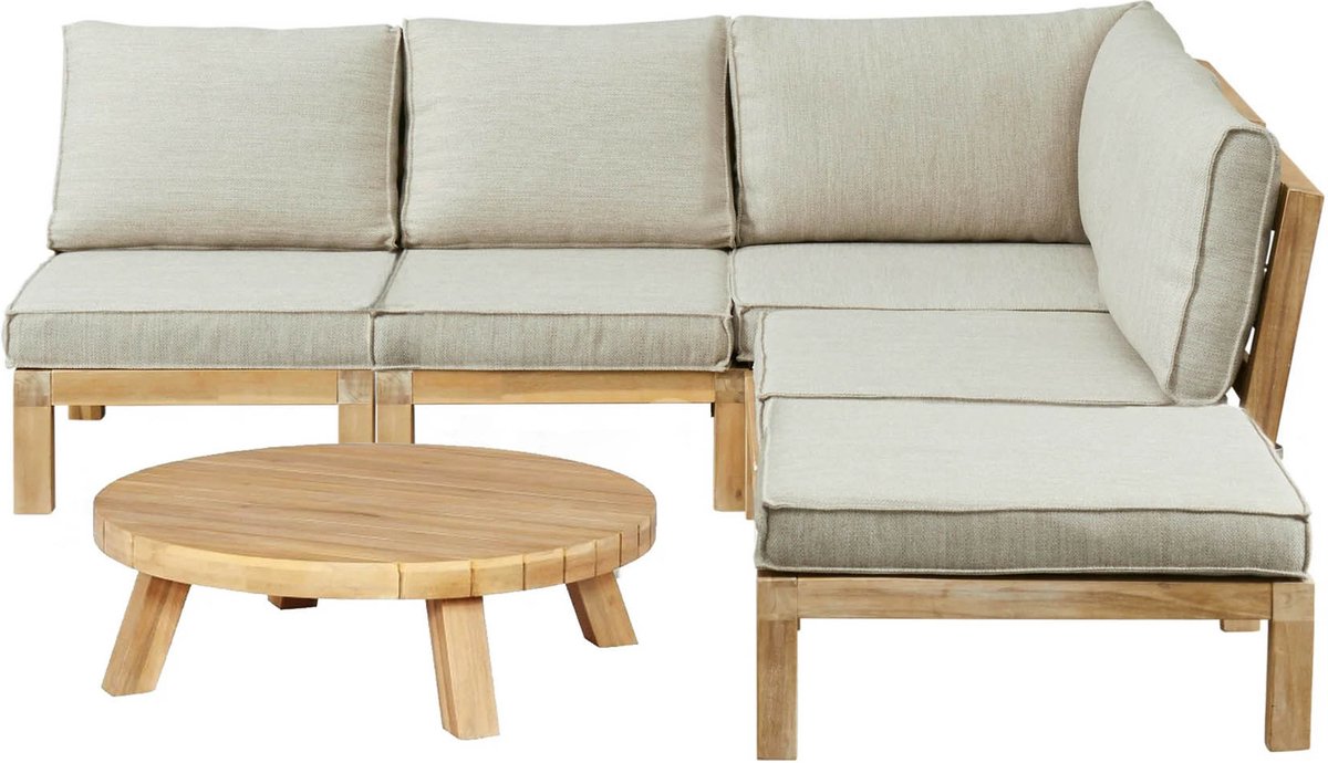 Hoek loungeset Kent | 6-delig | Acacia