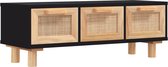 vidaXL-Salontafel-80x40x30-cm-bewerkt-hout-en-grenenhout-zwart