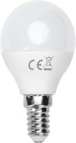 LED Lamp - Smart LED - Igia Kiyona - Bulb G45 - 7W - E14 Fitting - Slimme LED - Wifi LED - RGB + Aanpasbare Kleur - Mat Wit - Glas