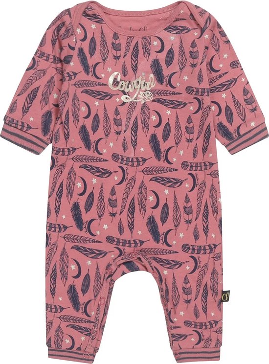 Charlie Choe Baby Meisjes Pyjama Donkerroze Veren - Maat 62