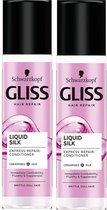 Schwarzkopf Gliss Kur Liquid silk Anti-klit spray - 2 x 200 ml