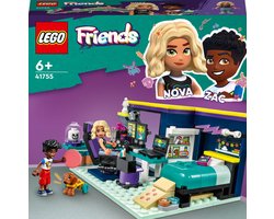 foto van LEGO Friends Nova's kamer Speelgoed Set met Minipoppetjes en Huisdier - 41755