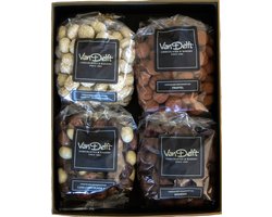 Van Delft - Giftbox 4-Pack Choc Lovers - Kruidnoten Cadeau - Personeelsgeschenk - Sinterklaas geschenk