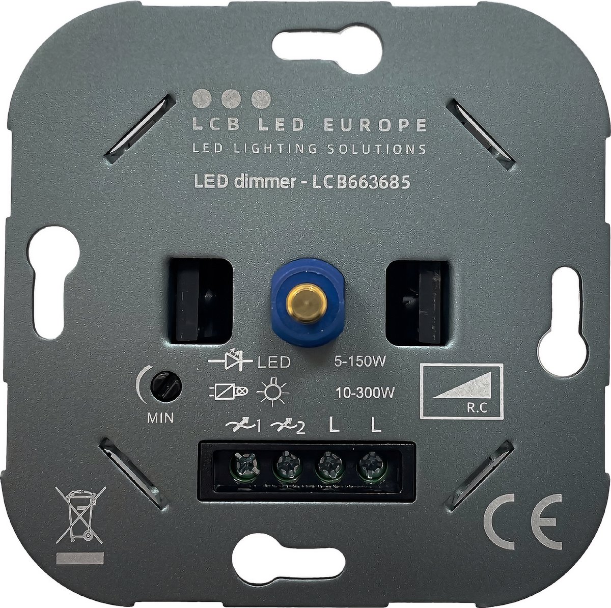 LCB - LED dimmer inbouw 5-150W - Universeel Fase-afsnijding