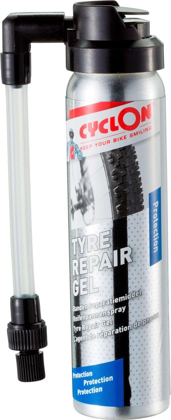 Cyclon Bandreparatiegel Tyre Repair Gel 75 Ml Zilver