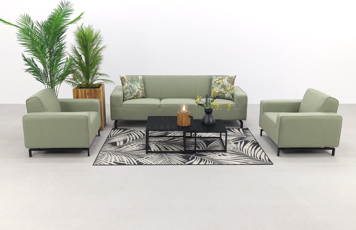 Boavista/Royalty stoel-bank loungeset - Heritage leaf - 5-delig