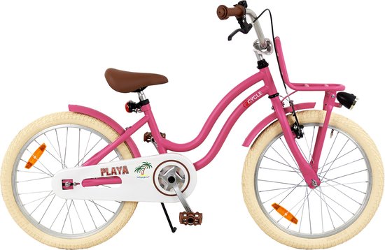 2Cycle Playa - Kinderfiets - 20 inch - Voordrager - Roze - - Meisjesfiets - 20 inch fiets