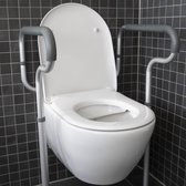 Dunimed Verstelbare Toiletsteun - Toiletframe - In Hoogte Verstelbaar - Toiletframe Sta Op Hulp - Met Antislip Poten
