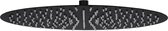 vidaXL - Regendouchekop - rond - 40 - cm - roestvrij - staal - zwart
