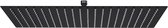 vidaXL Pommeau de douche pluie rectangulaire 50 x 30 cm Acier inoxydable Noir