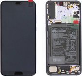 Huawei P20 Pro Dual Sim (CLT-L29) LCD Display / Beeldscherm Module, Paars/Twilight, Incl. Battery HB436486ECW, 02351WTU