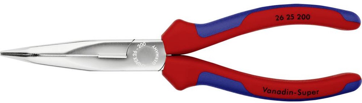 KNIPEX 26 16 200 T platspitse tang met zijsnijder (telefoontang) VDE geïsoleerd met