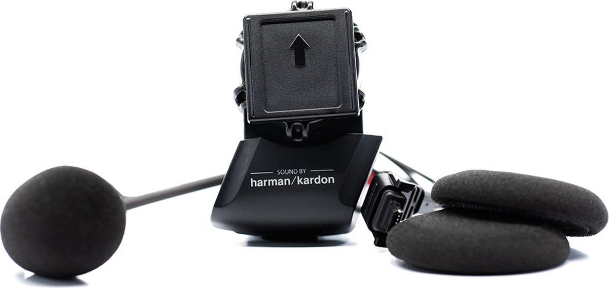 Sena universal harman kardon intercom ondersteuning/hoofdtelefoon/microfoon kit zwart