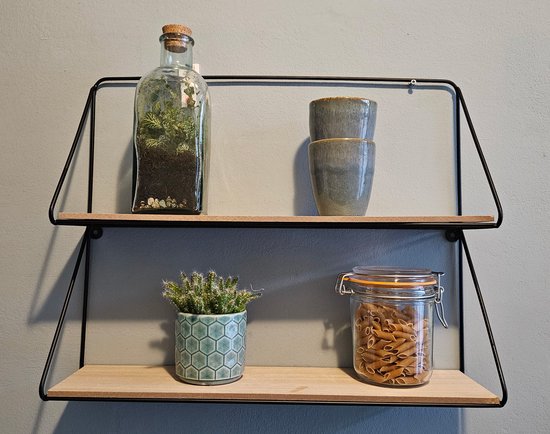 Wenko 2-laags doucherek Serino zwart kopen? Accessoires