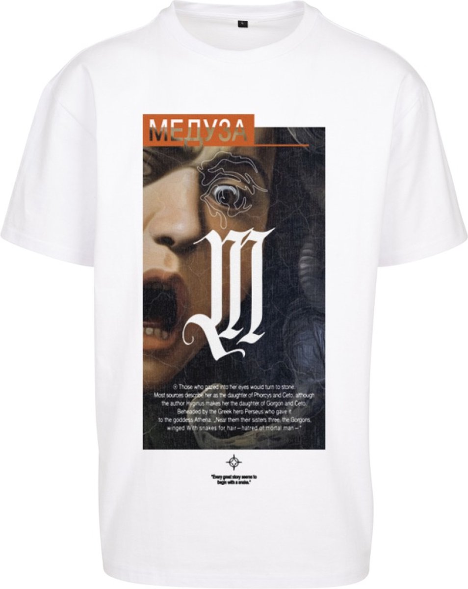 Mister Tee Dusa Painting Oversize Heren T-shirt M Wit