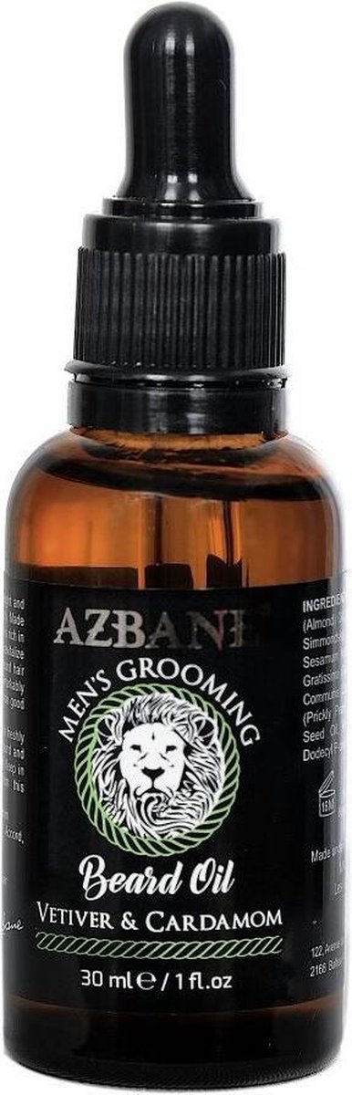 Azbane Vetiver & Cardamom Baardolie (30 ml)
