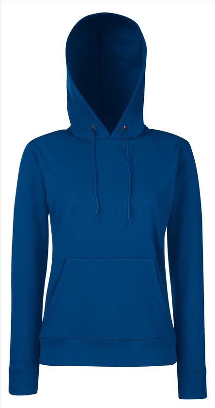 Fruit of the Loom - Lady-Fit Classic Hoodie - Blauw - XS