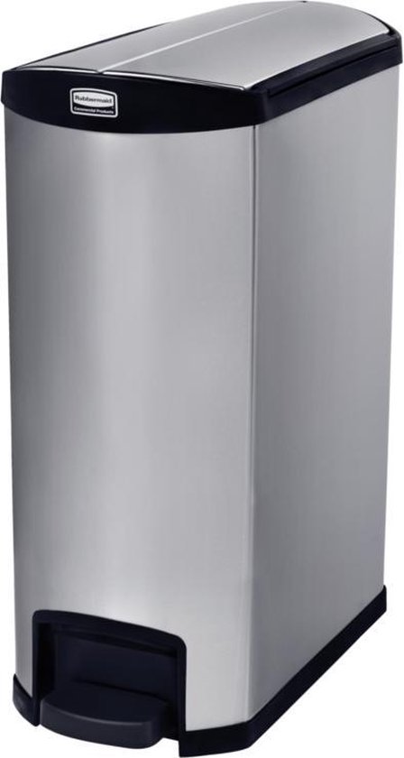 Slim Jim Step On container End Step RVS 90 ltr, Rubbermaid