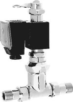 Magnetic self-closing valve made of raw brass with flat sealing glands from Franke