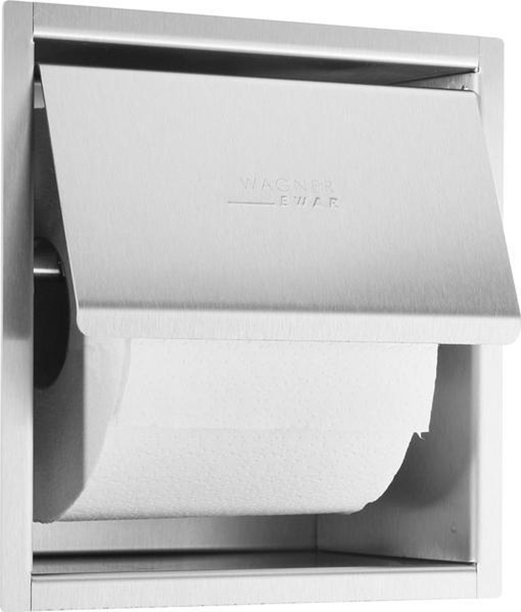 RVS toiletrolhouder WP157 voor inbouw van Wagner-EWAR