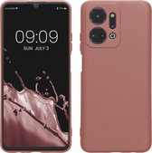kwmobile telefoonhoesje geschikt voor Honor X7a - Hoesje voor smartphone - Precisie camera uitsnede - TPU back cover in winter roze