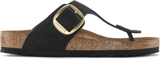 Birkenstock Gizeh Big Buckle - sandale pour femme - noir - taille 35 (EU)  2.5 (UK) | bol.