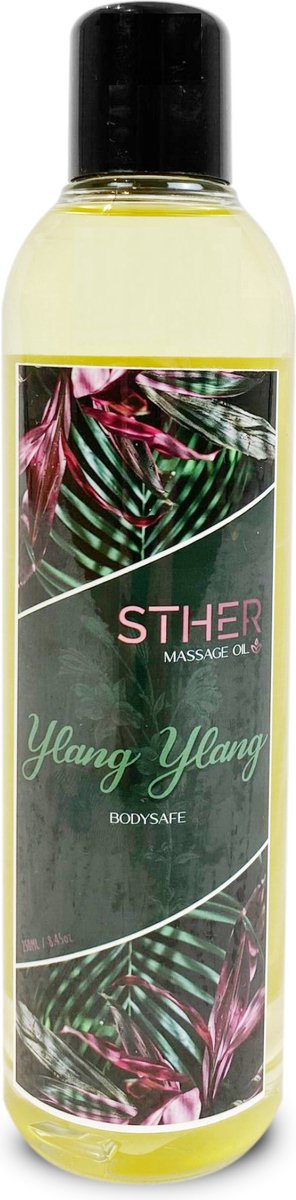 Goedkoopste STHER Massage Olie En Glijmiddel Met Smaak en Geur - 250 ML Ylang Ylang - Nederlandse Productie - Etherische Olie - Massage Olie Erotisch