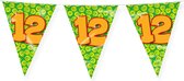 Paperdreams Slinger - Verjaardag 12 jaar thema Vlaggetjes - feestversiering - 10m - dubbelzijdig