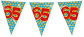 Paperdreams Slinger Verjaardag 65 jaar thema Vlaggetjes - feestversiering - 10m - dubbelzijdig