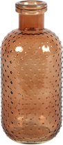 Countryfield Bloemenvaas Cactus Dots - lichtbruin transparant - glas - D11 x H24 cm