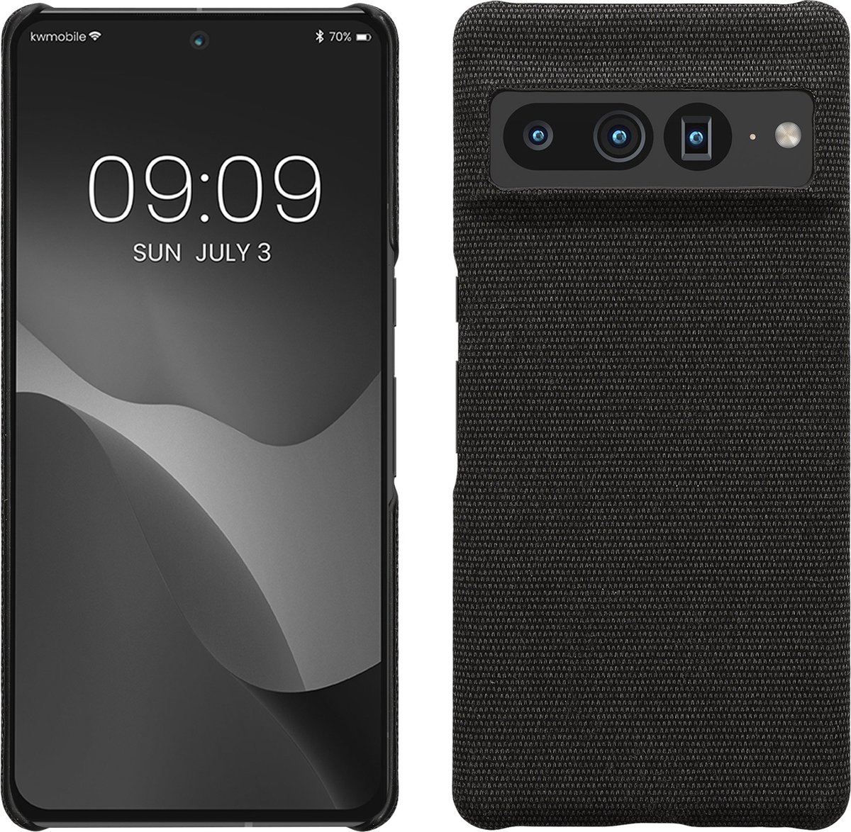 kwmobile hoesje geschikt voor Google Pixel 7 Pro - beschermhoes van stof - donkergrijs