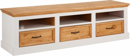 Foto: Roterende boekenkast 3 laags 15 vakken 104 x 50 cm hout look