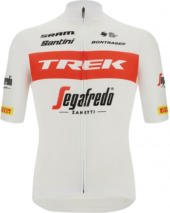 Santini Trek Segafredo Fietsshirt korte mouwen Heren - Replica Jersey - Red - 2XL