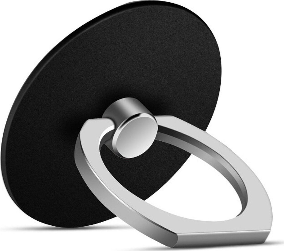Mobigear Telefoon Ring OnePlus Nord CE5 | Mobigear Round - Zwart Universeel