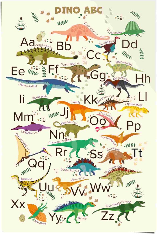 Poster Dino ABC 91,5x61 cm