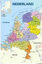 Carte affiche des Nederland - 2019