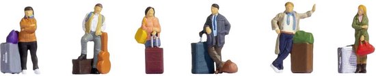 Figurines NOCH H0 Voyageurs Modèle prêt à l'emploi
