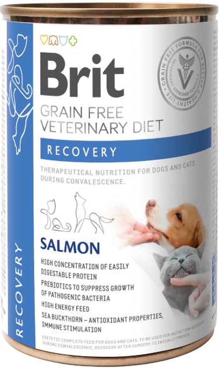 Brit Grain Free Veterinary Diet Recovery Blik - 6 x 400 gram
