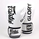 Fairtex (kick)bokshandschoenen Glory Limited Edition Wit 12oz
