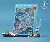Puzzel Frankrijk wijn | Wijngebieden Frankrijk | legpuzzel 1000 stukjes