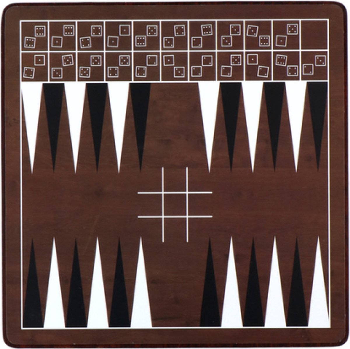 Luxe backgammon Tavla antieke wereld XXL gezelschapsspellen, familiespel 50 x 50 cm