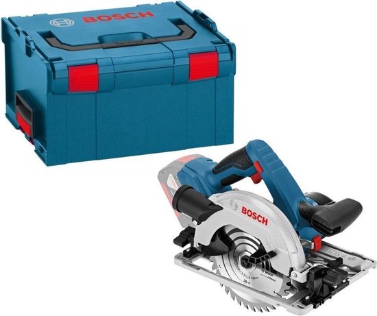 Bosch Professional BOSCH GKT 55 GCE + FSN L-BOXX, Scie circulaire Bleu