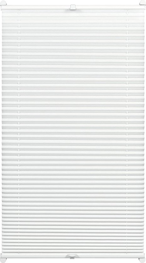GARDINIA Plisségordijn met klemsteunen, thermo-achterzijde, optimale lichtreflectie, energiebesparend, alle montageonderdelen inbegrepen, EASYFIX -plisségordijn met 2 geleiders, ivoor, 60 x 130 cm (BxH