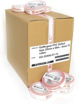 Gaffergear PVC Defect tape 25mm x 66m   -  doos 72 rollen
