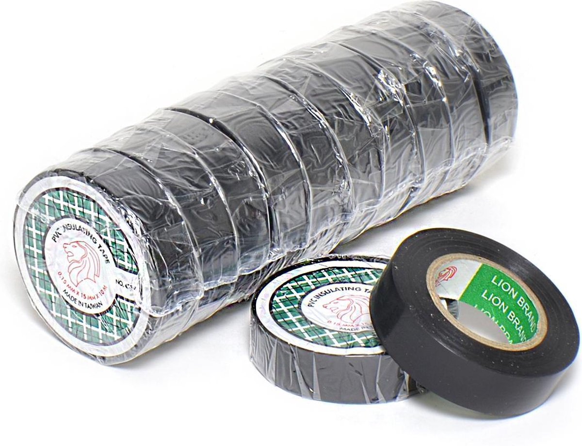 HellermannTyton 710-10602 HelaTape Isolatietape PVC 0,18 dik, 19MM, rol