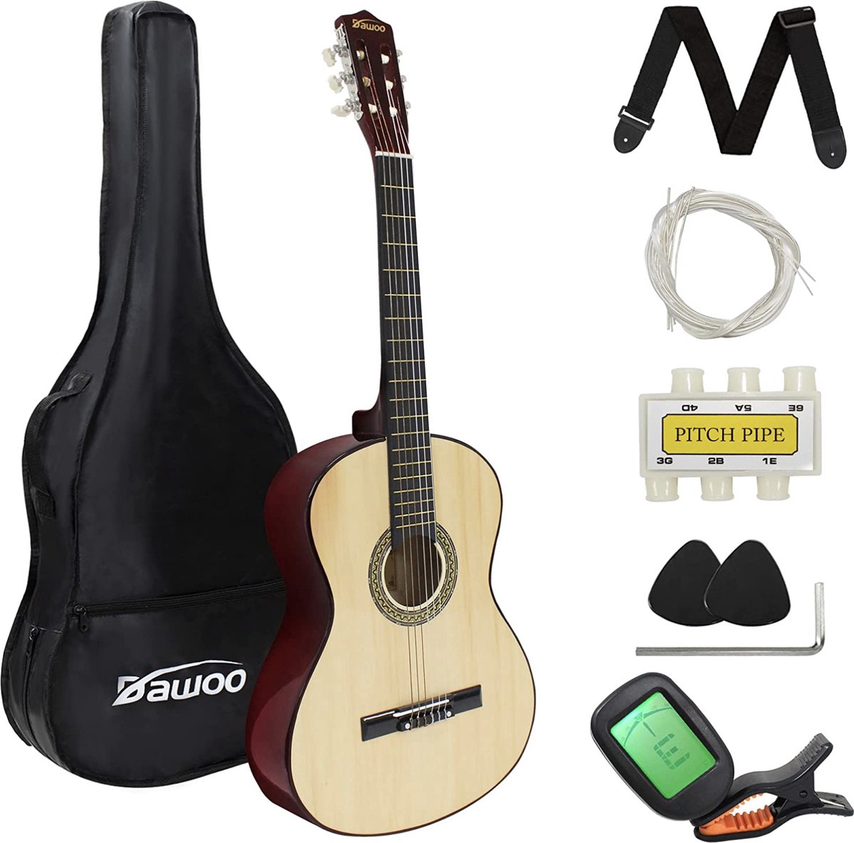 MAX GigKit Set de Guitare Électrique Comprenant la Musique et le Support de  Guitare - Sunburst