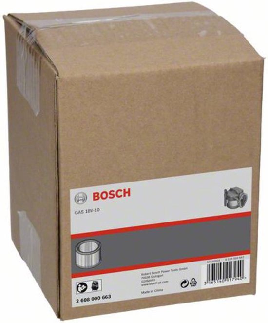 Bosch Professional Filter GAS 18V10 Uitwasbaar 2608000663 bol